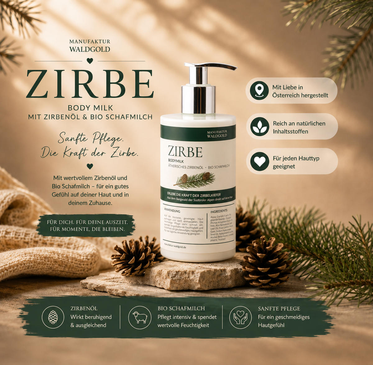 Body Milk Zirbe