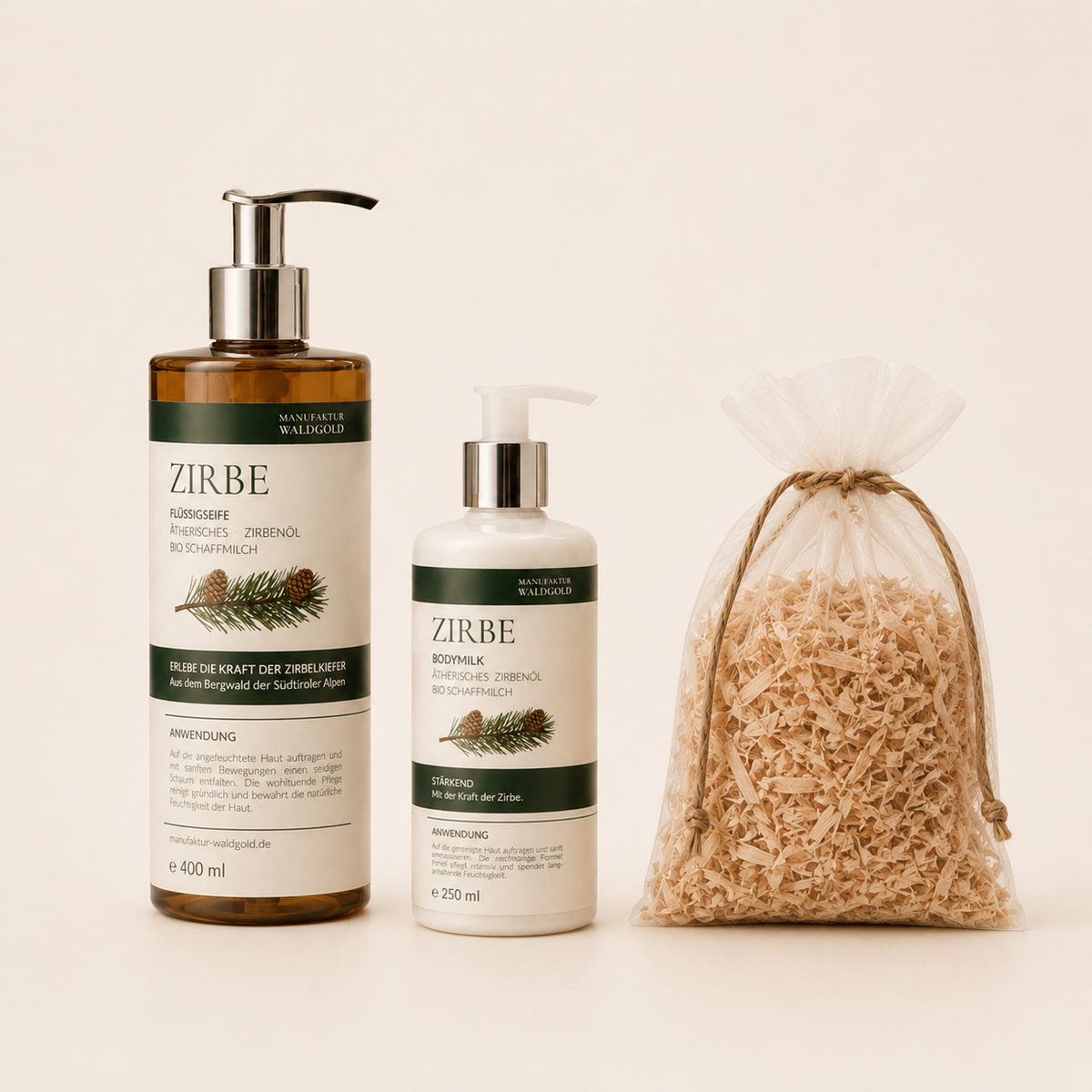 Geschenkset Pflege-Bundle Zirbe