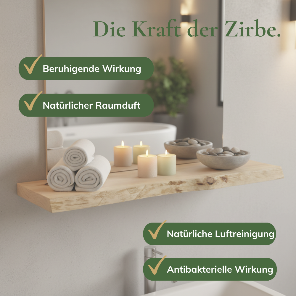 Schweberegal Alpenblick – Zirbenholz