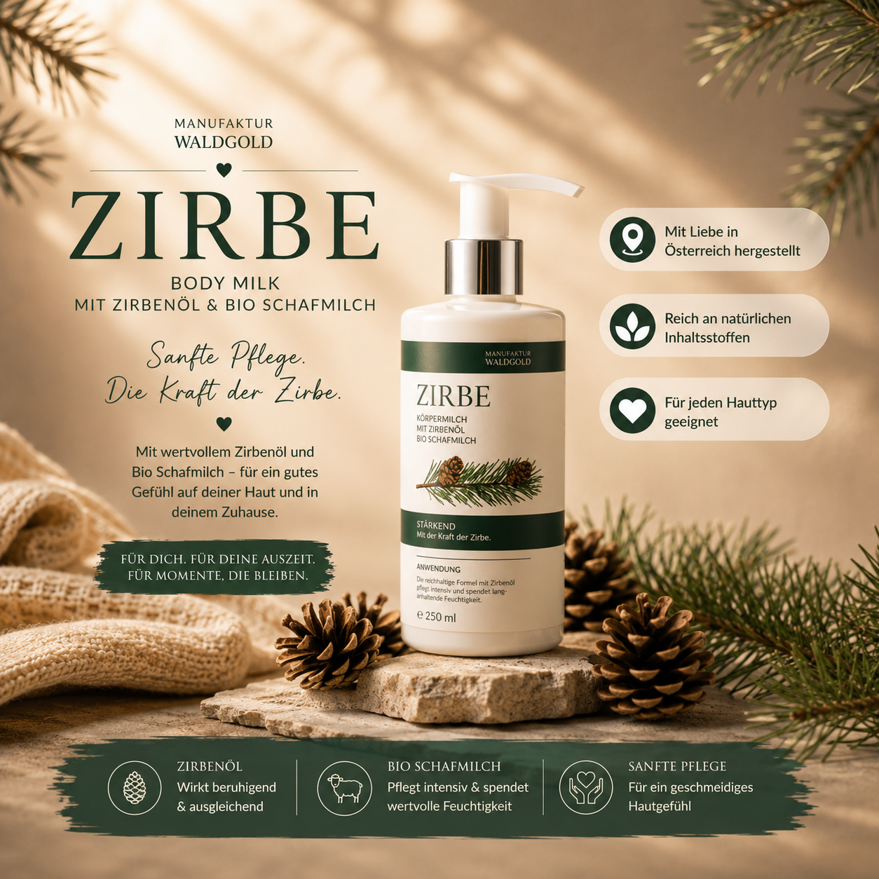 Body Milk Zirbe