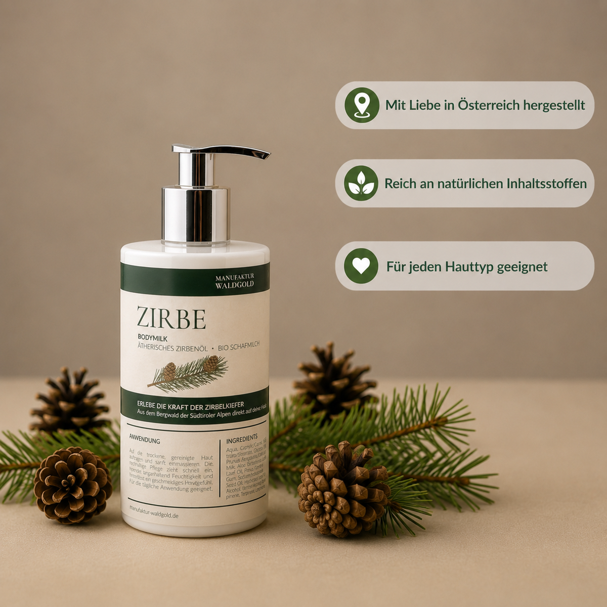 Body Milk Zirbe