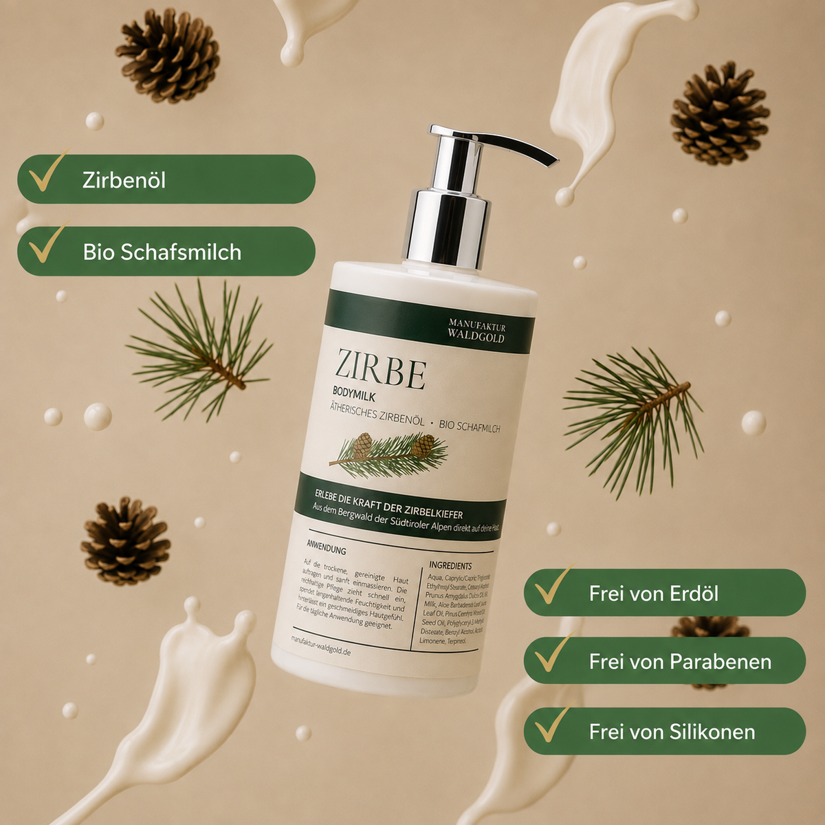 Body Milk Zirbe