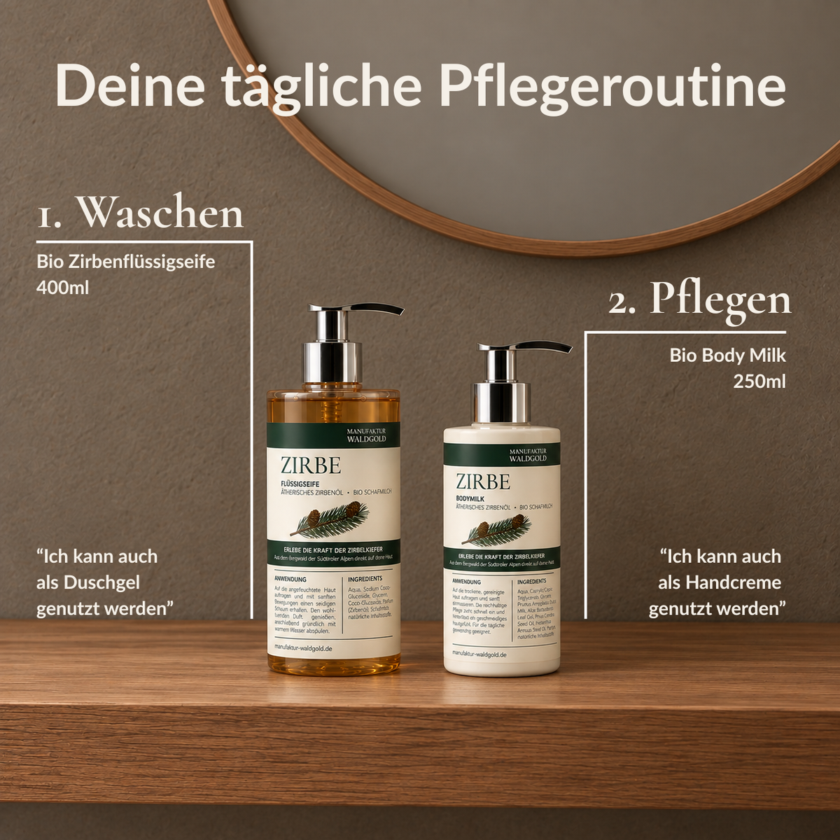 Flüssigseife Zirbe