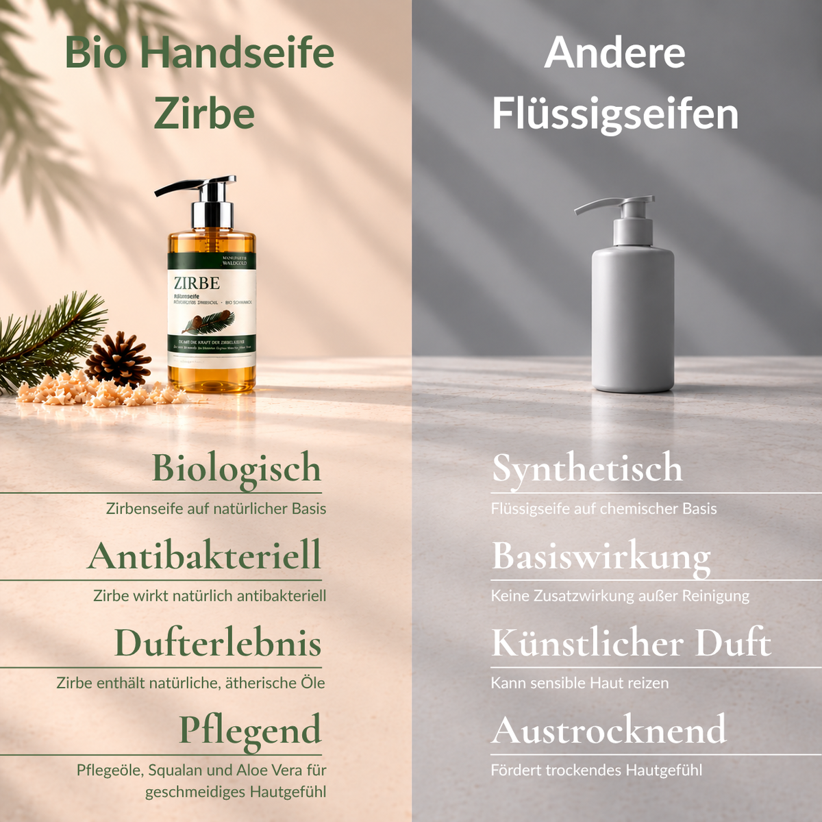 Flüssigseife Zirbe