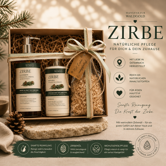 Geschenkset Pflege-Bundle Zirbe