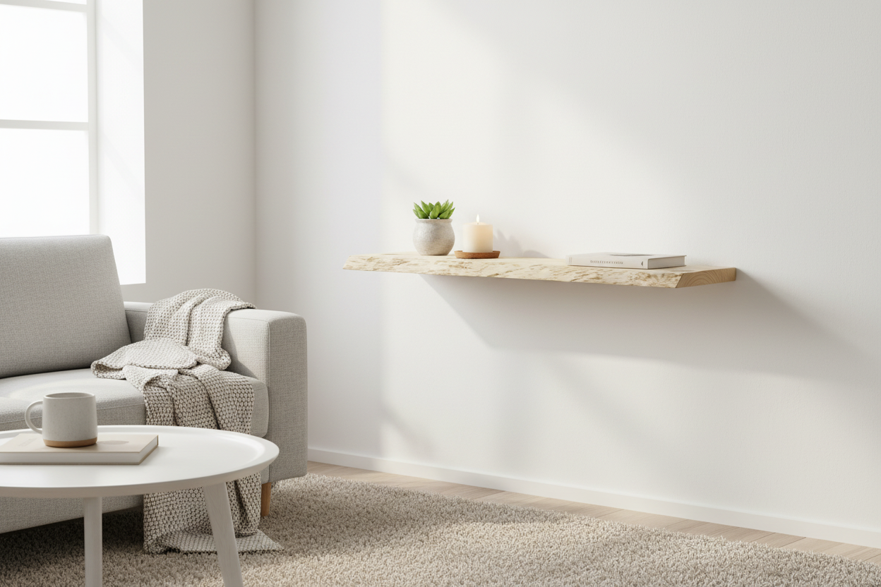 Alpenblick Regal im Wohnzimmer