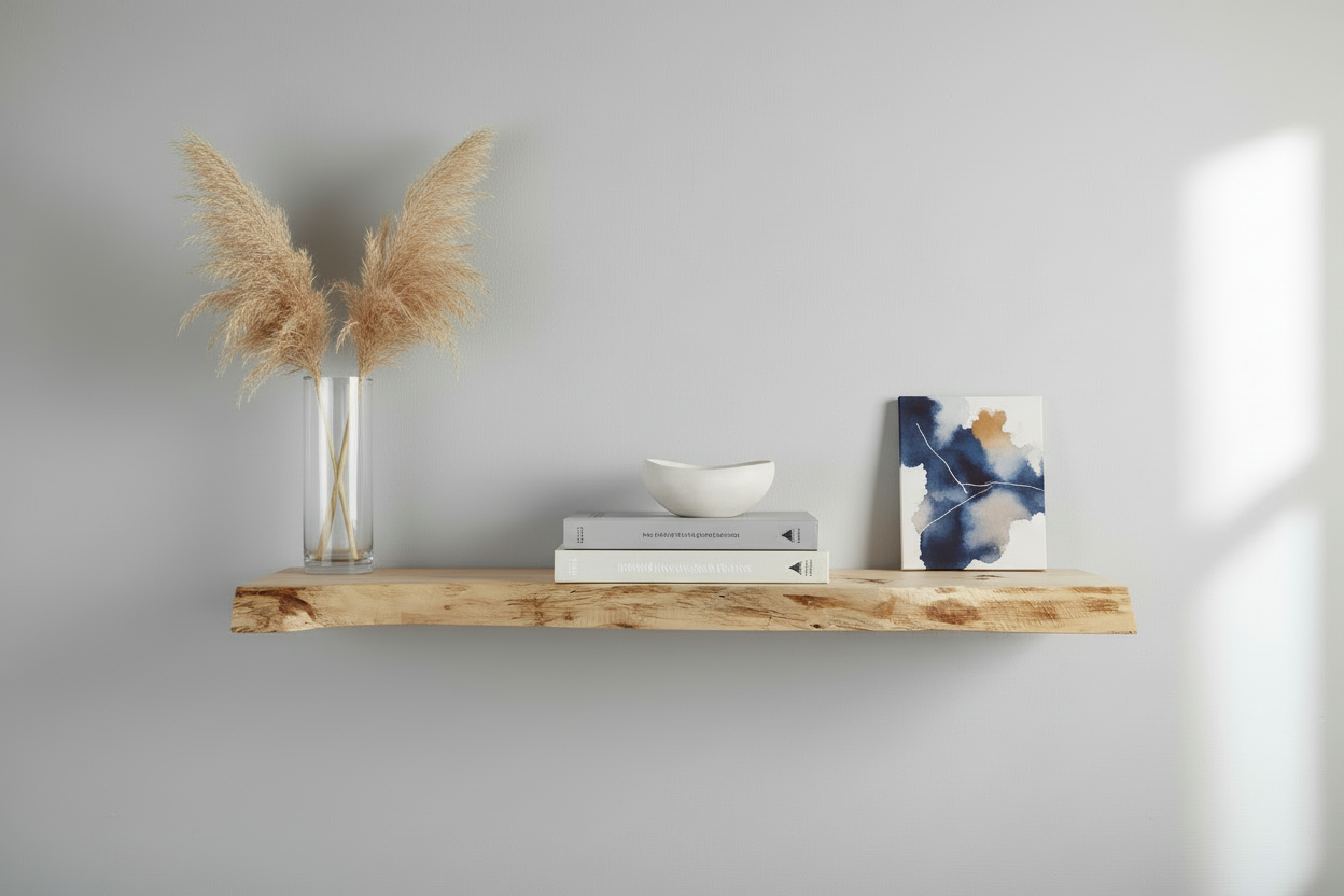 Dickeres Holzregal von oben